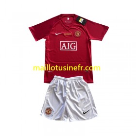 Maillot de Foot Manchester United Champion League 2007 Domicile - Enfant